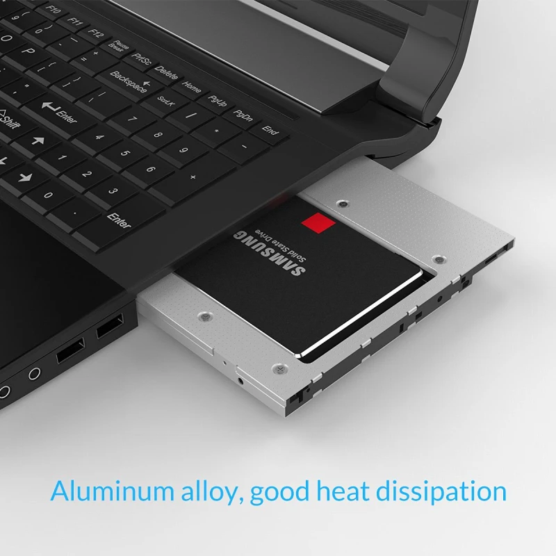 2 5 дюймов HDD SSD кэдди адаптер Поддержка 7 мм 9 SATAIII Подключение для Dell hp Macbook ASUS acer Benq