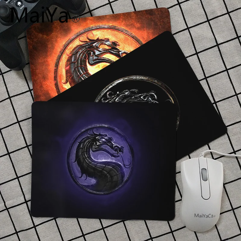 Maiya высокое качество Mortal Kombat логотип дракон коврик для мыши геймер игровые коврики Гладкий коврик для письма настольные компьютеры мат игровой коврик для мыши