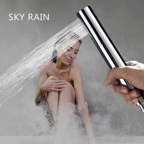 Вращающаяся латунная ручная Лейка для душа SKY RAIN с двумя функциями фотобиде