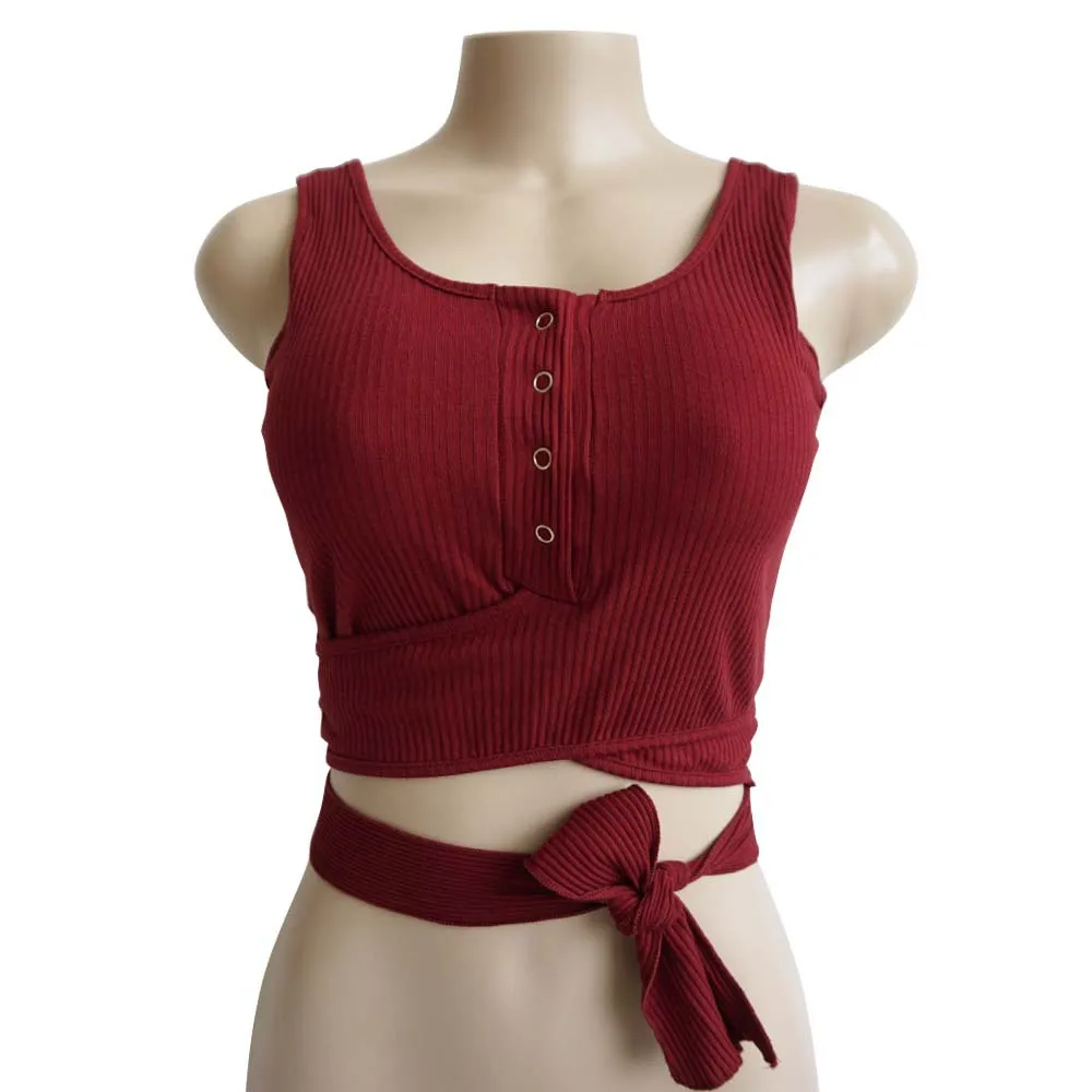 Летние женские сексуальные короткие пляжные бюстье топы выдалбливают спинки Для