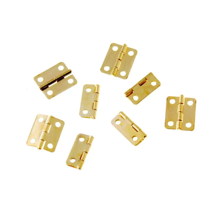 

Петли для шкатулок, золотистые, 4 отверстия, 16x13 мм, 25 шт., F1450