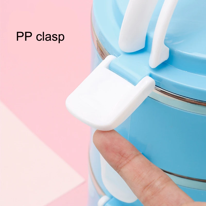 Контейнер для еды Ланч бокс 4 цвета портативная здоровая пластиковая грелка