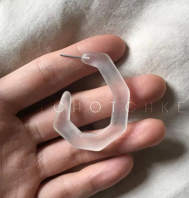 Необычные необычные серьги-гвоздики с эпоксидной смолой для женщин подарок на