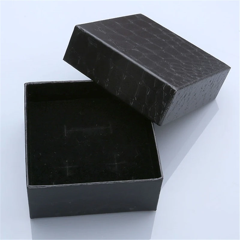 

Wholesale Black Cool Fashion Gifts Boxes Cufflinks Tie Clip Necklace Earrings Ring Jewelry Box Jewellery Accessories Packaging