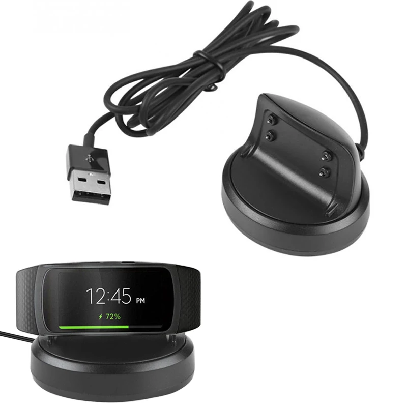 Зарядное устройство для смарт часов Samsung Gear Fit 2 R360 R365 кабель зарядки настольных Fit2