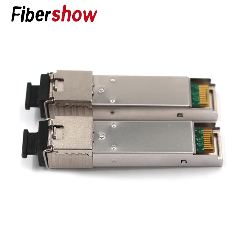 SFP модуль SC коннектор 1 25G BiDi 1310nm/1550nm WDM переключатель приемопередатчика с