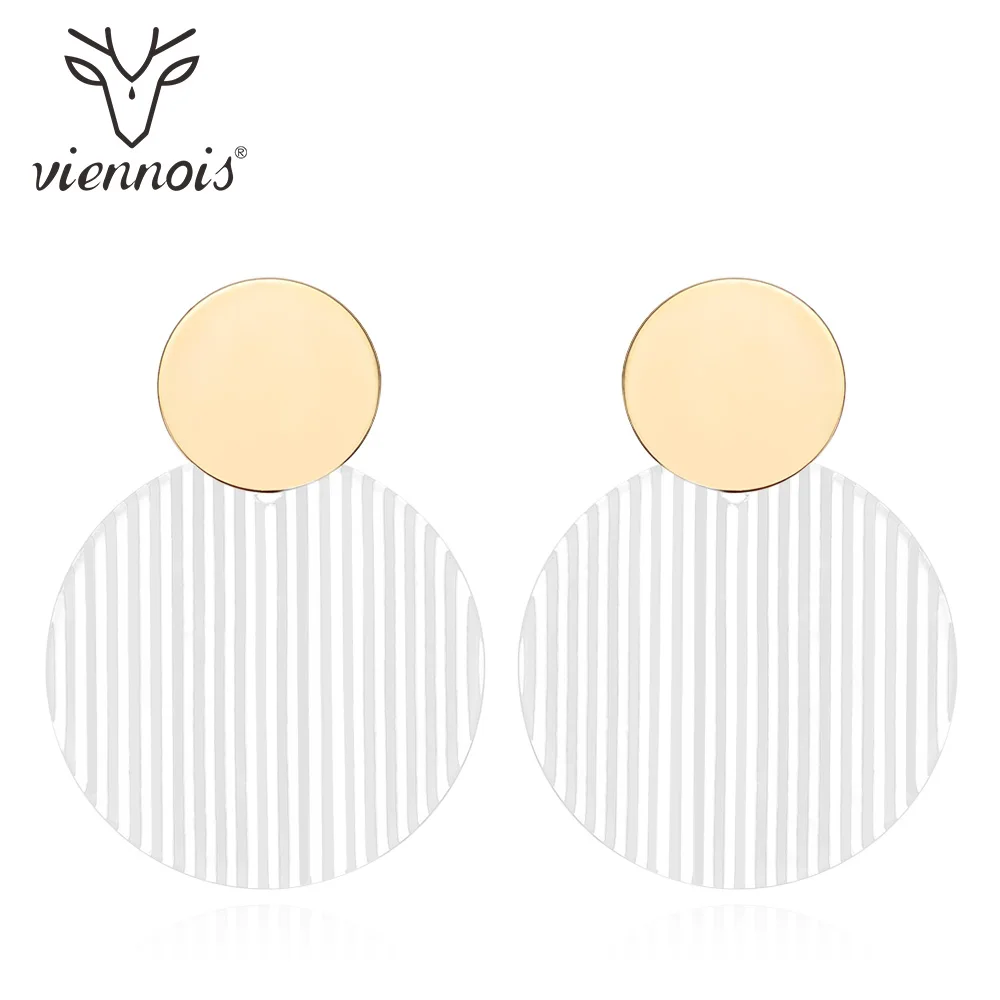 Viennois Золотые/белые серьги-подвески для женщин модные ювелирные изделия Модные