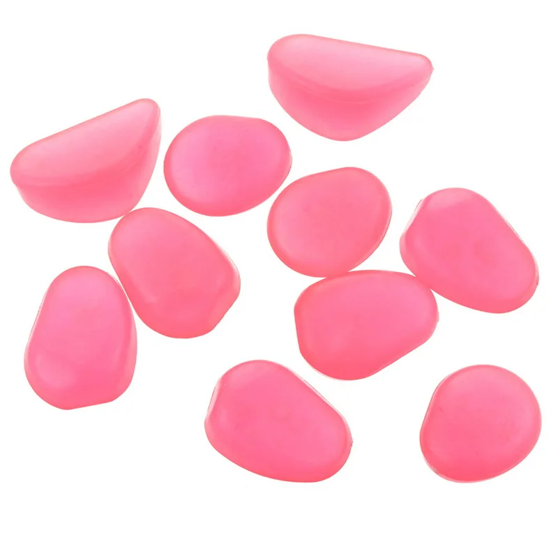 10 шт. садовые украшения камень светящийся в темноте светящиеся гальки для