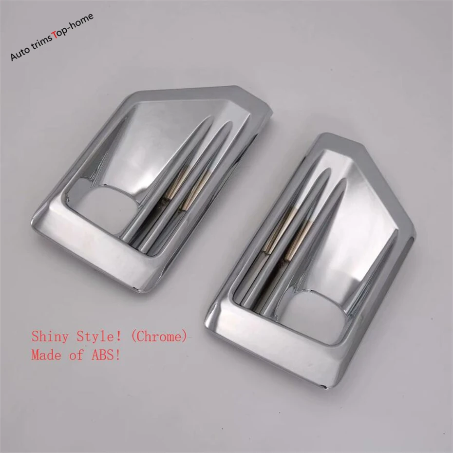 

Yimaautotrims Front Fog Lights Lamp Cover Trim ABS For TOYOTA RAV4 RAV 4 Adventure Model 2019 2020 2021 Chrome / Carbon Fiber