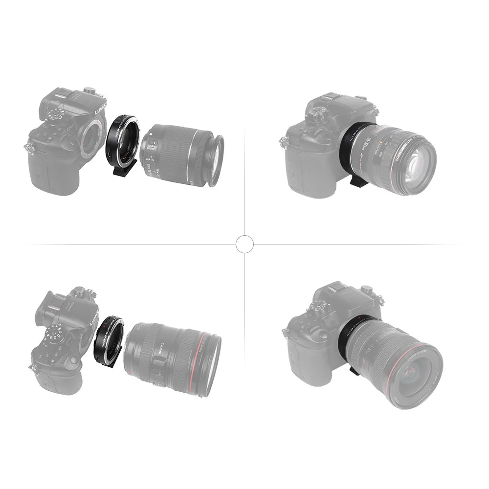 Адаптер для крепления объектива Viltrox с автофокусом 0.71X Canon EOS EF на Micro Four Thirds (MFT M4/3)