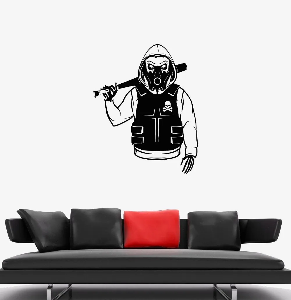 Для комнаты подростка Прохладный Наклейка на стену &quotскелетная&quot Rebel Marauder Bandit