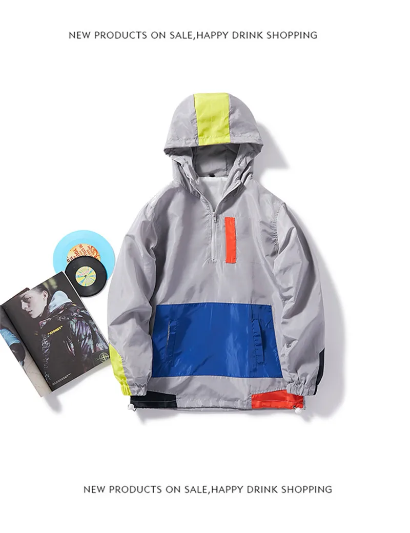 New Casual Men's Jackets Waterproof Spring Hooded Coats Men Outerwear Casual Brand Male Clothing Plus Size M-5XL