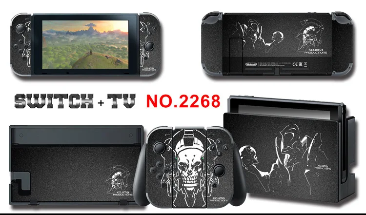 Для nintendo Switch Pain sticker консоль Dock Joy Con полное покрытие цветной бумажной кожи Закаленное стекло протектор экрана от 2000-2305