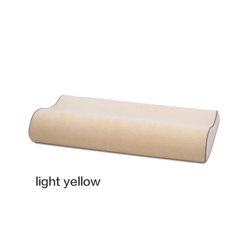 yellow 66*36 см длинная подушка медленный отскок пены памяти подушка для шеи ортопедический шейный подушки забота о здоровье спальные постельные принадлежности подушки - Цвет: yellow