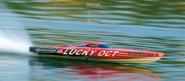 Lucky Oct 34 &quot/870 мм электрическая бесщеточная гоночная лодка 1126 с двигателем 3660 120A
