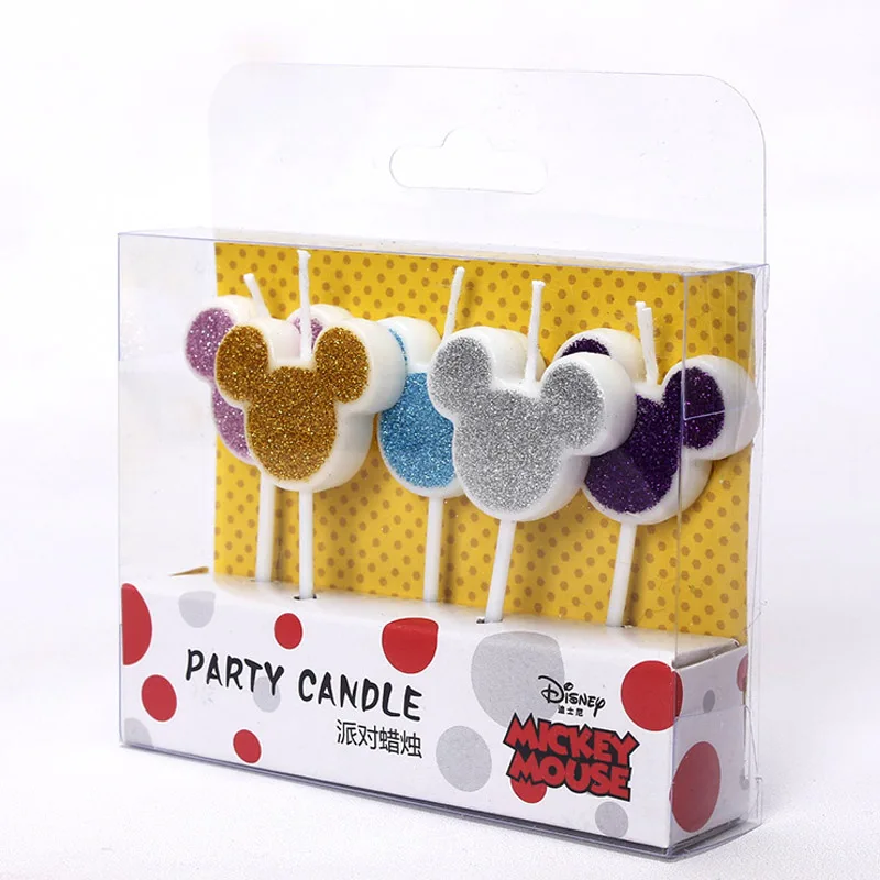 Дисней 5 шт./лот Микки Маус тема торт свечи Дети День рождения украшения Топпер