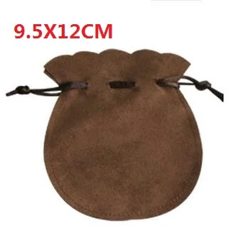 

30 Pcs/lot Zavorohin 9.5*12 cm Imitation Deerskin Soft DOUBLE Faced Gourd Velvet Suede Pouches Packing Jewelry Gift Bags