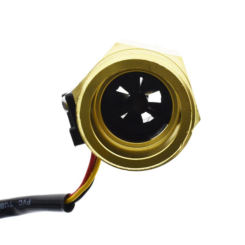 Латунный расходомер воды DN25 датчик холла переключатель промышленный турбинный 1