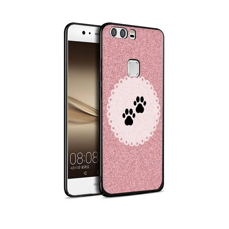 dog footprint Paw Pattern Soft Phone Cover Case For Huawei P9 P10 P20 30 P40 Pro Max P Lite smart Z Plus 2019 | Мобильные телефоны