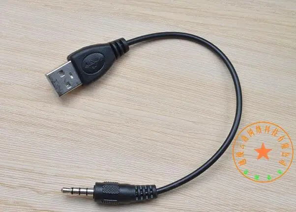Кабель адаптер для синхронизации данных 3 5 мм со штекером AUX Audio на USB 2 0 Ipod Shuffle го