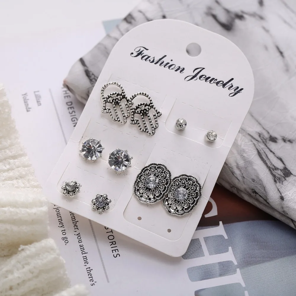 Набор сережек для женщин набор 5 пар/упак. | Украшения и аксессуары