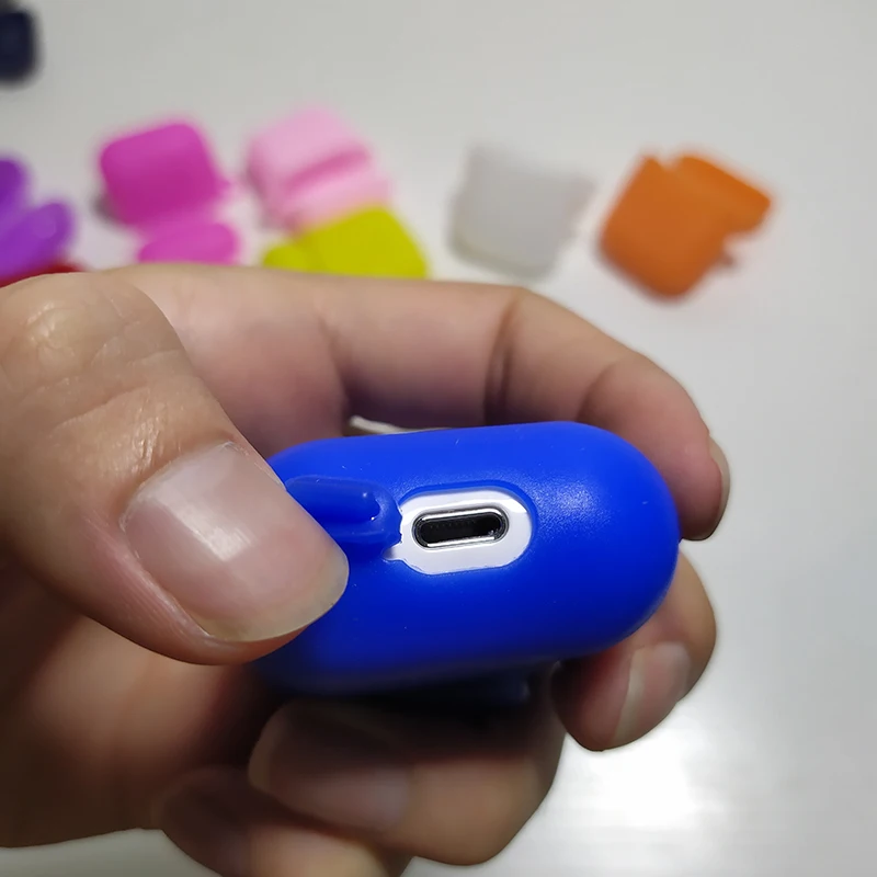 1 беспроводная bluetooth гарнитура чехол для наушников airpod силиконовый защитный из