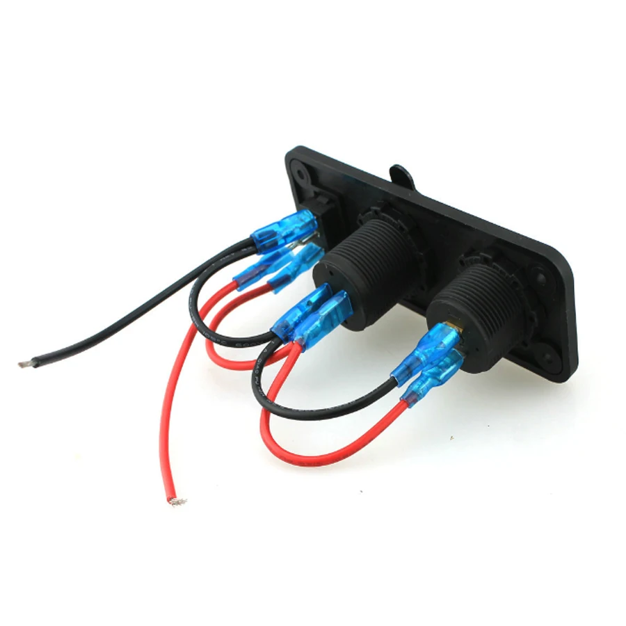 Водонепроницаемый 12V RV Морской Лодка Грузовик Мотоцикл вольтметр двойной USB