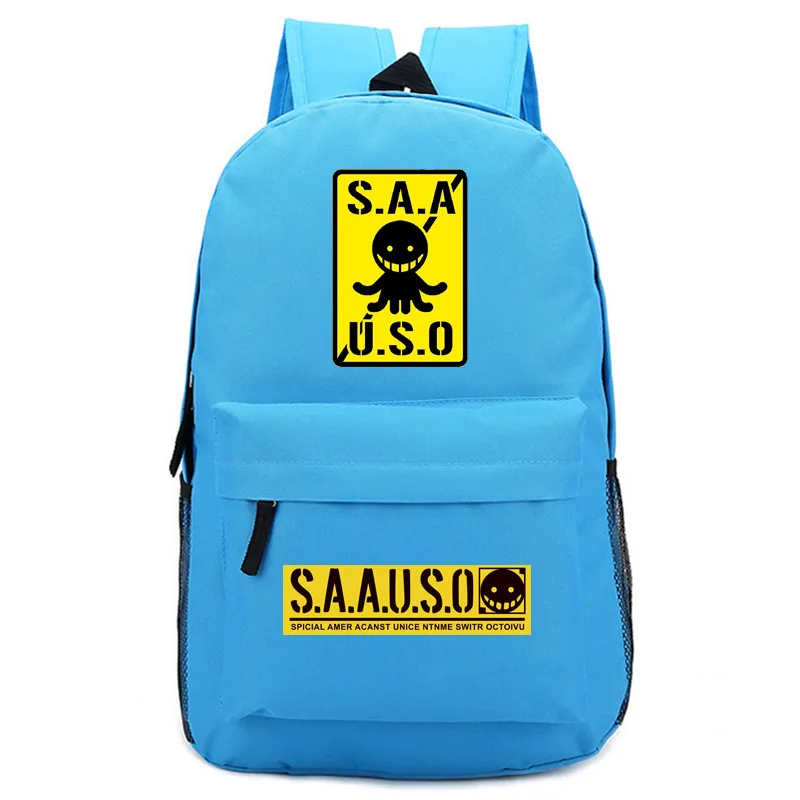 Класс убийц аниме школьные ранцы S.A.A.U.S.O Для женщин розовый рюкзак из хлопковой ткани, рюкзак для путешествий Galaxy Рюкзак с принтом