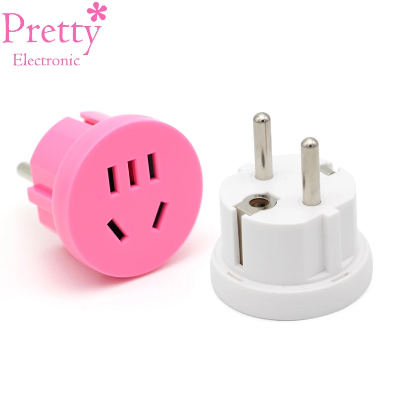 Розетка для круглых штырей US AU To EU Plug USA AUS To Euro Europe дорожная настенная розетка зарядное устройство адаптер преобразователь предохранительный клапан