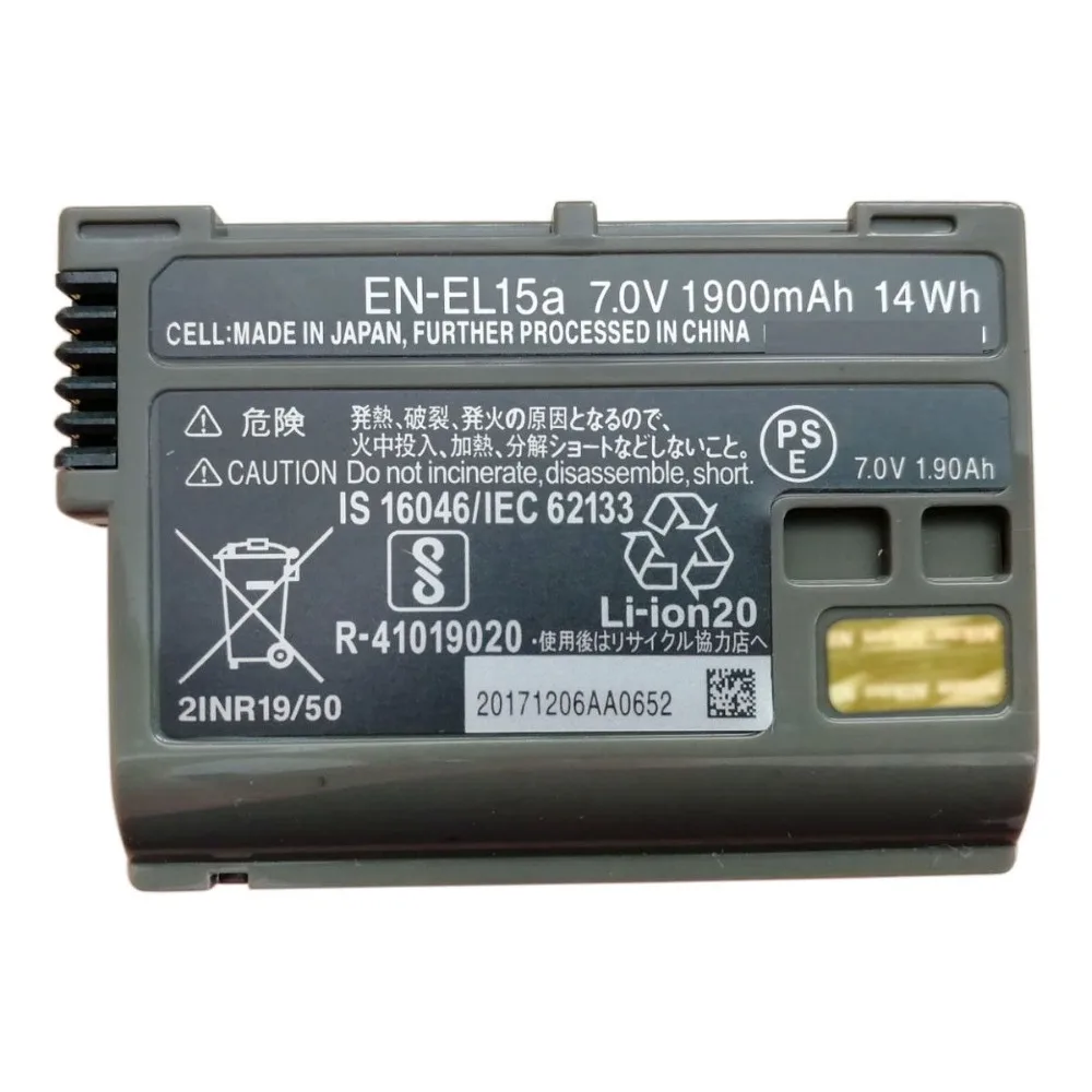 EN-EL15A ENEL15A RU EL15A Батарея для Nikon D850 D7000 D600 D810 D750 D610 D7500 D7200 MH-25 MB-D15 EN-EL15 | Электроника