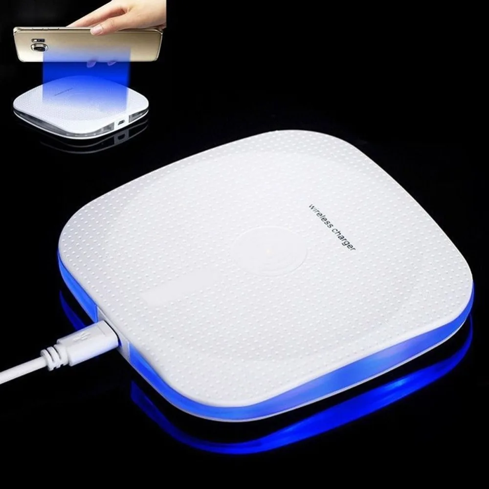 Qi Беспроводное быстрое зарядное устройство подставка для настольного