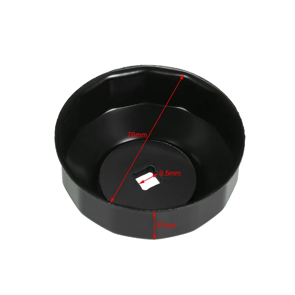 Universal 76mm x 15 73mm x 114 65mm x 14 76mm x 14 Flutes Oil Filter Wrench Cup Socket Type Cap Remover Tool