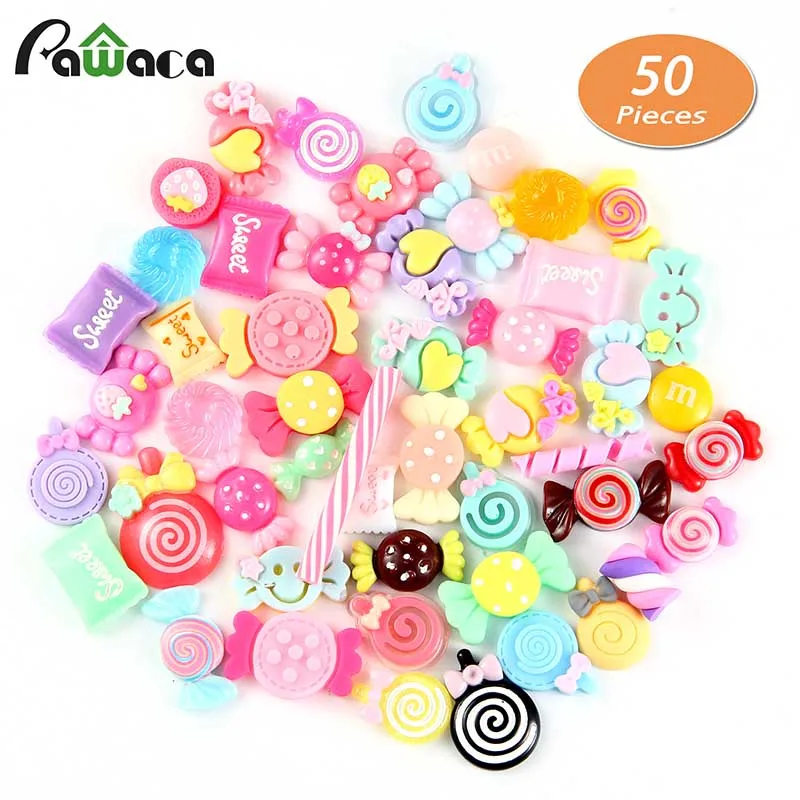 50 шт. сделай сам леденец из смолы конфеты подарок на день рождения ребенка