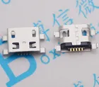 Micro USB разъем 5pin 0,8 мм без боковой тяжелой пластины B Тип плоский рот без завивки боковой Женский Разъем для мобильного телефона Mini USB