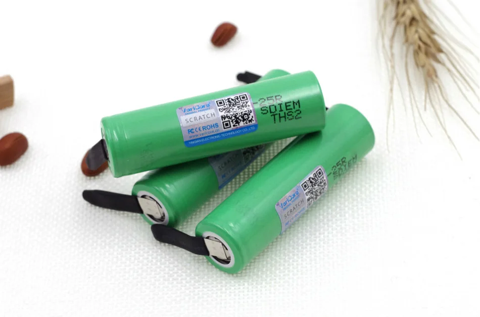 3 шт. перезаряжаемые батареи INR18650 25R/25R M 20A|rechargeable battery|battery 3.6vbattery a |