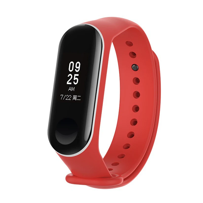 3 шт. резиновый ремешок для часов Xiaomi Mi Band 4 Мягкий быстросъемный браслета