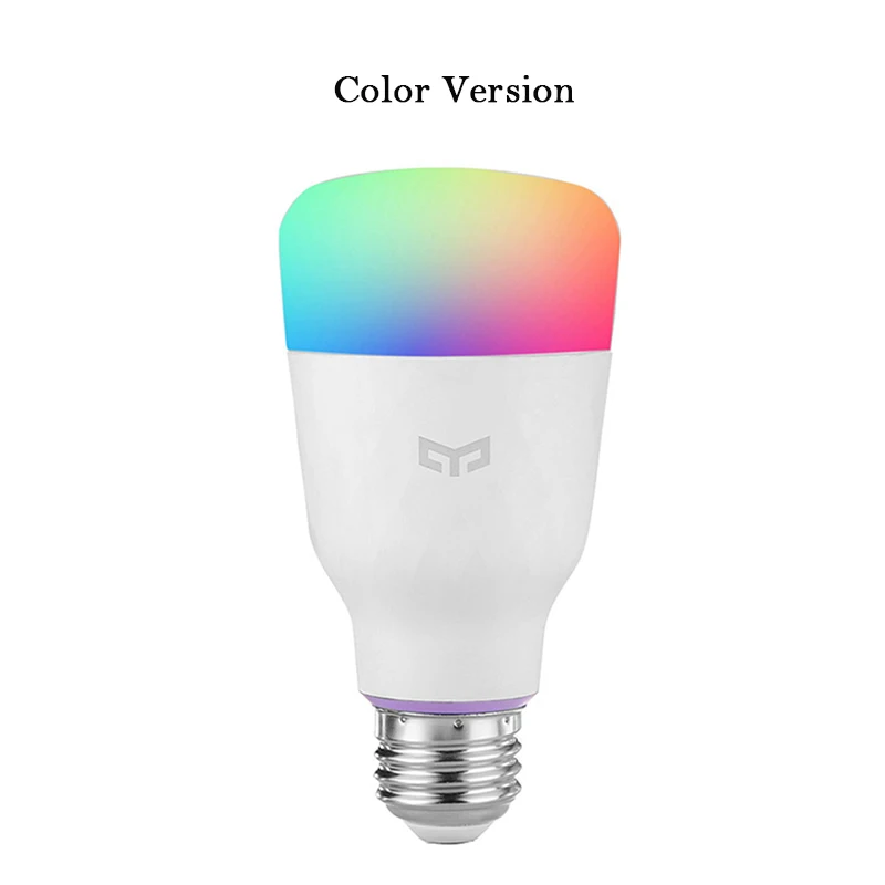 Xiaomi Yeelight обновленная версия умная лампа E27 WiFi Пульт дистанционного управления умная Светодиодная лампа Регулируемая красочная 220-240 В - Цвет: Color Version