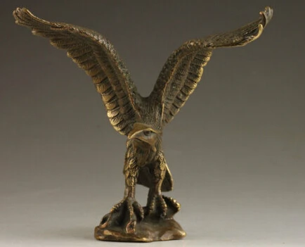 A Copper Hand art Artwork sculpture Home Furnishing Brass crafts Elaborate Collectable Handmade Old Vivid Eagle Statue | Дом и сад
