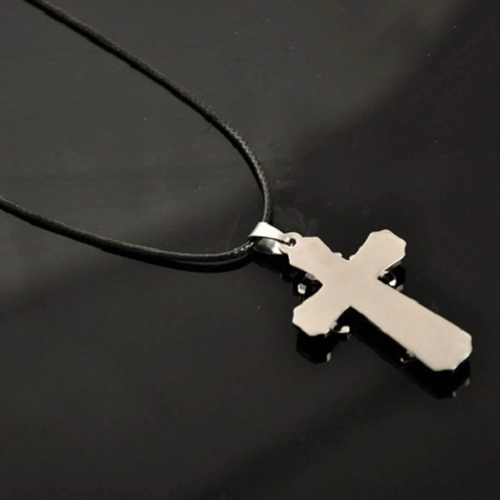 Мужское ожерелье из нержавеющей стали с изображением христианского Иисуса|cross