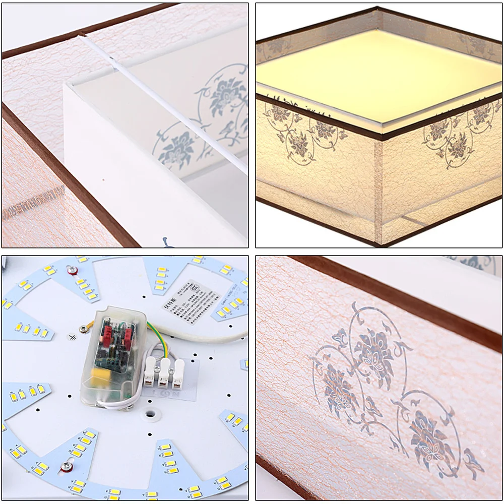 

New Chinese ceiling lamp bedroom lamp round led living room lamp warm romantic simple modern creative restaurant lampsLL03161133