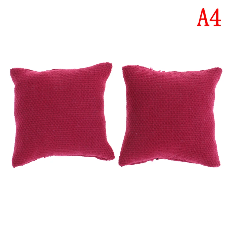 A4 2 шт., модные подушки для дивана, дивана, кровати для 1/12, кукольный домик, миниатюрная мебель, игрушки без дивана, стула - Цвет: A4