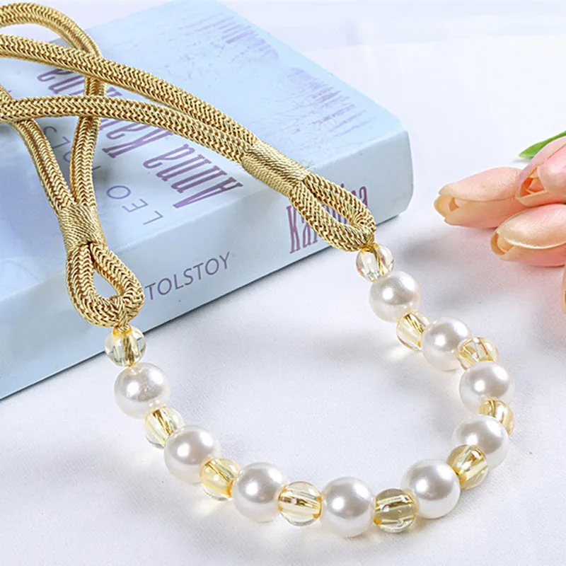 Красивые жемчужные держатели для штор висячий воздушный шар бусины с пряжкой