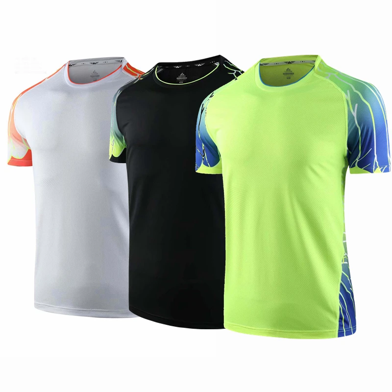 Мужская и женская спортивная футболка для гольфа тенниса бега с коротким рукавом