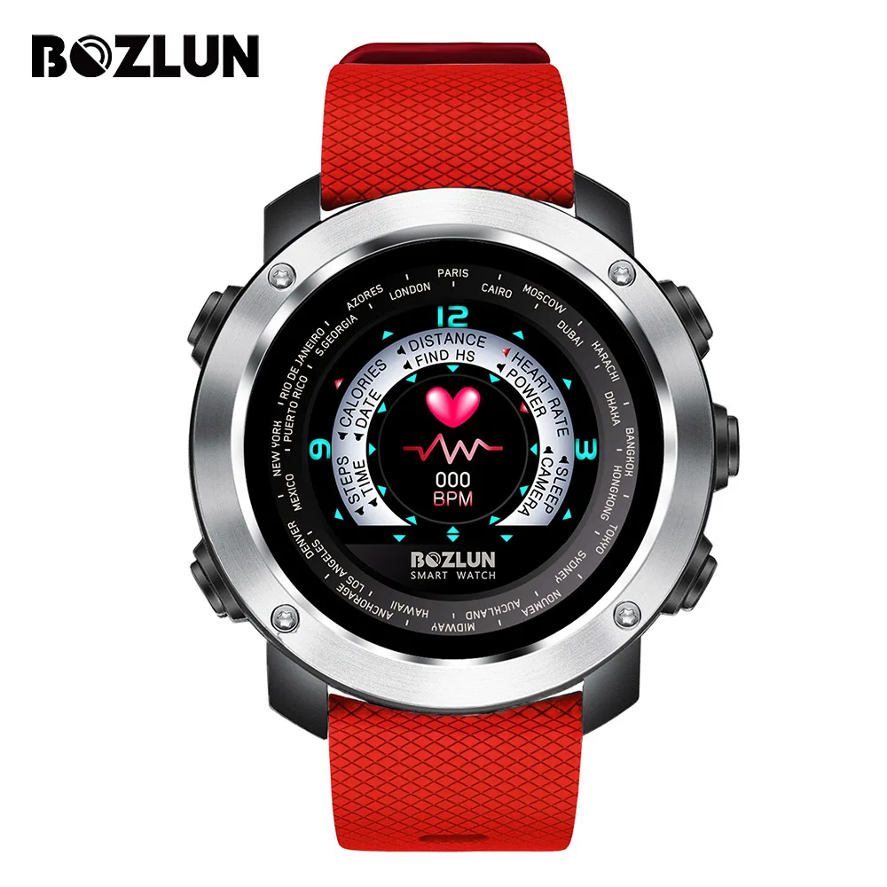 Bozlun Smart Watch Sport Smartwatch Водонепроницаемый пульса шагомеры сообщение напоминание
