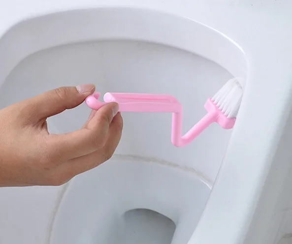 1 шт. Новый утолщающий для туалета щетка с гибкой ручкой очистки V образной формы