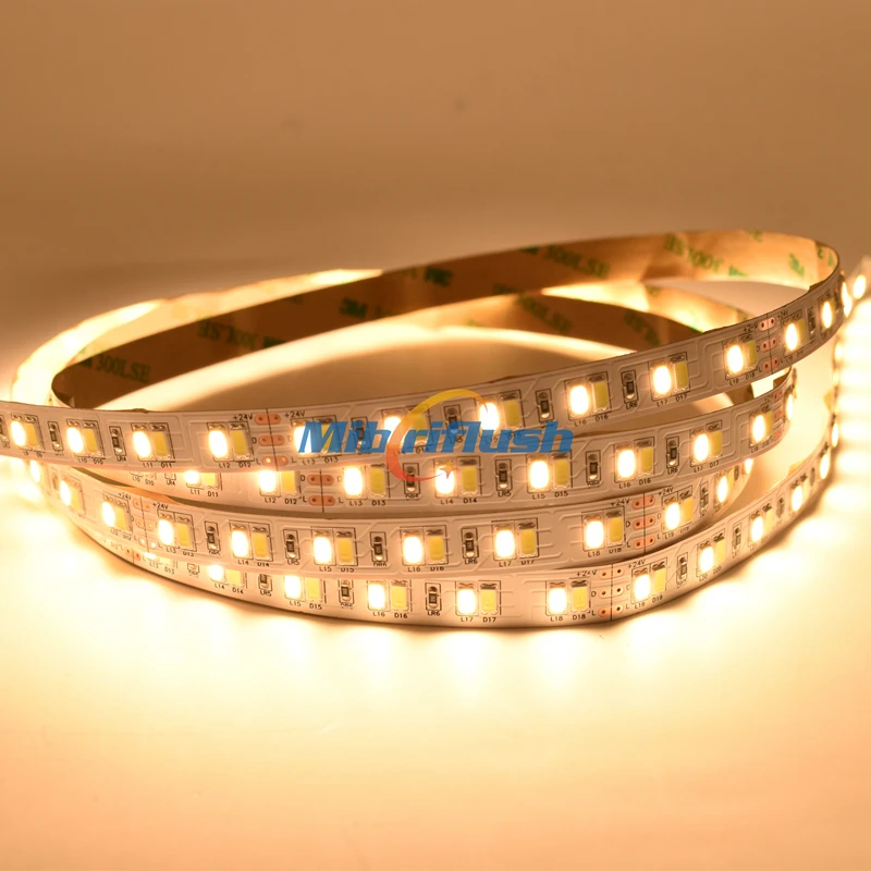 50-55lm/светодиодный 24 V 41 Вт/м SMD 5630 светодиодный гибкий свет 120 светодиодный s/m 5 m IP20 не водонепроницаемый Декор светодиодный светильник ленточное освещение CW/WW 2in1