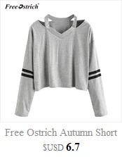 Free Ostrich Winter Women Sweatshirt Short Knotted Pullovers Full Sleeve O-Neck Loose Sweatshirt Jumper Sweats Warm Tops de18