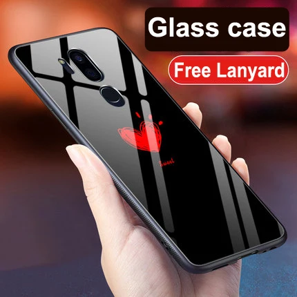 A12 Для LG G7 чехол G7ThinQ животный узор закаленное стекло задняя крышка чехол LGG7 G7 ThinQ G710 ударопрочный стеклянный чехол для LG G7 тонкий Q - Цвет: A12