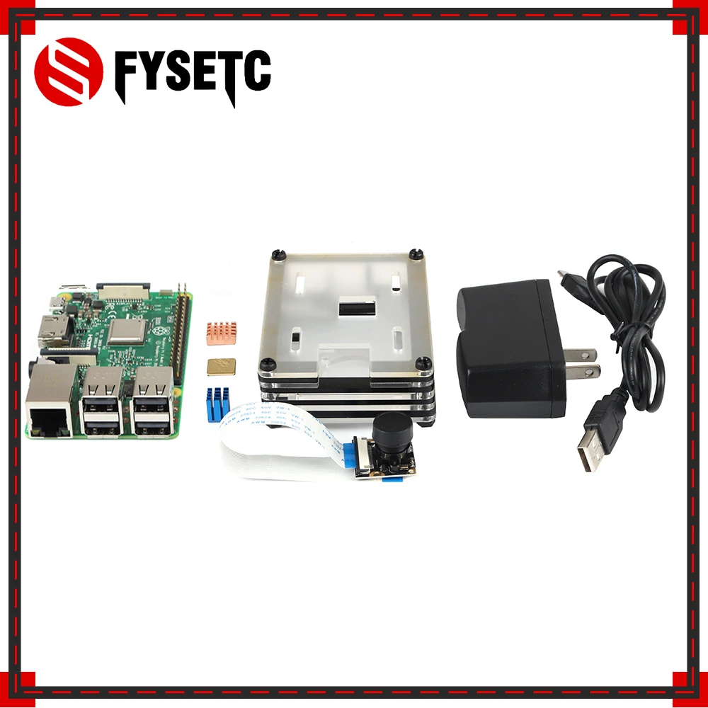Raspberry Pi 3 Model B Board + Heatsink ABS чехол/Alicylic чехол 5V 2.5A US источник питания 5MP