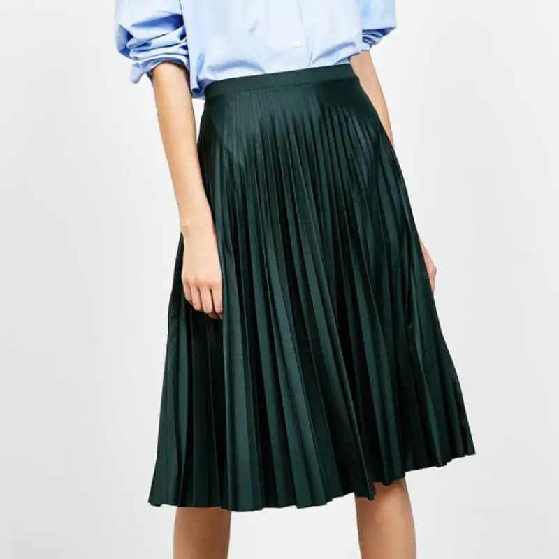 Женская плиссированная юбка NFIVE универсальная облегающая длинная с высокой